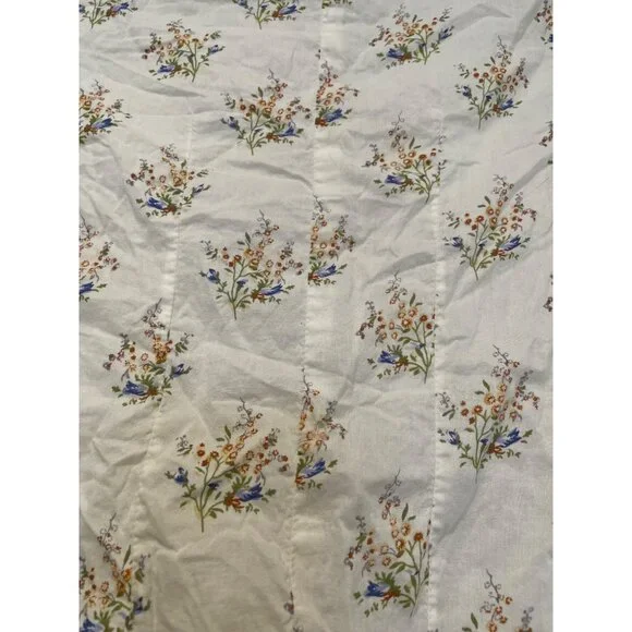 Lucky Brand Girls Floral Button Up Top Size XL (16) Bell Sleeves Ruffles Dainty - Picture 12 of 12